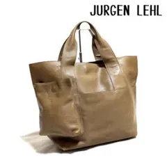 【超激レア極美品】JURGEN LEHL 馬革外ポケット付きバッグ ベージュのサムネイル