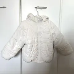 BABYDOLL 中綿ジャケット フード取り外し ホワイト 子供用
