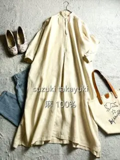 saraさん専用）suzuki takayuki　パフスリーブシャツドレス saraさん専用）suzuki takayuki パフスリーブシャツドレス - メルカリ