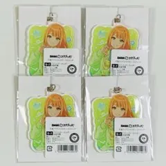 DMMスクラッチ 学園アイドルマスター 紫雲清夏 アクリルキーホルダー 4個