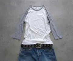 OLD UNIQLO ラグラン normcore 3/4 sleeve teeのサムネイル