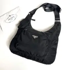 【近年モデル・未使用に近い✨】プラダ ショルダーバッグ マルチポケット 三角ロゴ
