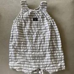 bebe réduction ストライプロンパース　男の子　女の子