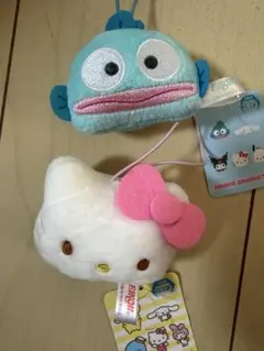 ハローキティ&ハンギョドンぬいぐるみセット