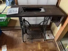 SINGER 足踏みミシンデスク マットブラック塗装 アンティーク - メルカリ