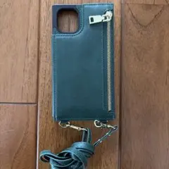 ダークグリーン iPhone11 ケース 手帳型