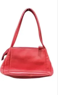 archive red leather hand bag y2k