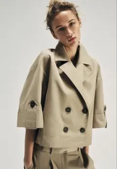 2026年最新】zara トレンチ ショートの人気アイテム - メルカリ