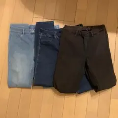 スキニーパンツ　150 3枚セット