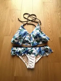 ロコブティック　水着　青　花柄　Mのサムネイル