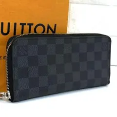 超美品 ルイヴィトンダミエ グラフィット ジッピーウォレット ヴェルティカル 黒