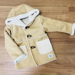 新品　BEAMS mini フリースコート コート　ダッフルコート