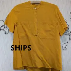 SHIPSバンドカラーブラウス【美品】のサムネイル