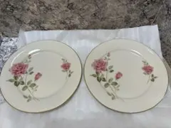 ニットーロイヤル　バラ　RC プレート 大皿　ノリタケ　2枚