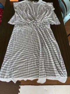 犬印　マキシ丈ワンピース　マタニティ授乳可