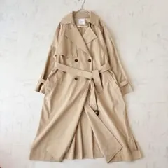 Spick and Span ツイルコットンオーバートレンチコート イエロー