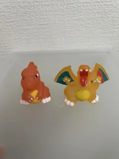 ポケモン リザードン リザード ソフビ 指人形 クリア 2体セット