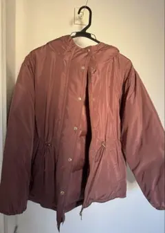 nano universe フード付き　くすみピンク　アウター