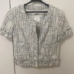 Rene ツイード 半袖ジャケット 36 トップス