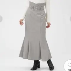 新品未使用☆定番人気 ベルト付きマーメイドスカート ミックス 0サイズ