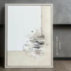 現代アート　35×26㎝　フレーム付き　モダン　アートパネル　インテリア　抽象画