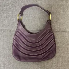 【値下げOK】 OKI・DOKI レディース 本革 ハンドバッグ パープル 紫