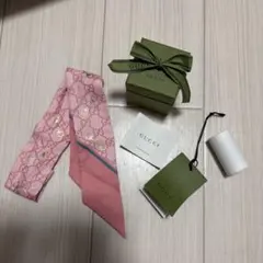 GUCCI グッチ GG柄 リボン スカーフ シュシュ 2点セット - メルカリ