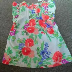 SALE❗️新品OLD NAVY 花柄 肩フリル ワンピ♡