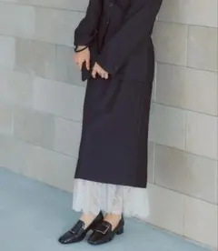 新品未使用レースレイヤードタイトスカート