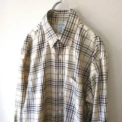 ブルックスブラザーズ　BrooksBrothers チェックシャツ　ベージュ