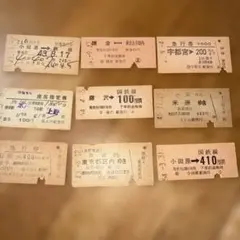 使用済国鉄時代 硬券乗車券・入場券 12枚セットC 常磐線