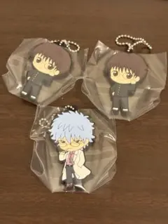 銀魂　ラバーマスコット　坂田銀時 志村新八 セット