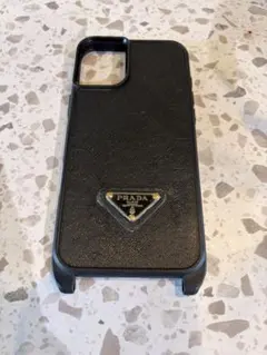 iPhone16Plus用ケース ブラック プラダ