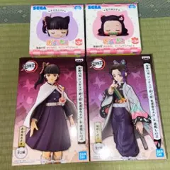 ユ*ン様 鬼滅の刃 -絆ノ装-栗花落カナヲ&胡蝶しのぶ　おひるねこ2種 4点セッ