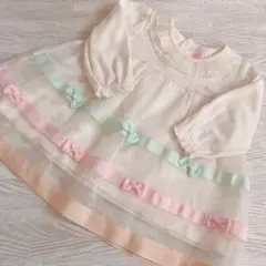 メゾピアノ　チュニック　リボン