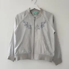 ナルミヤLindsayリンジィ スプリングプルゾン 刺繍ライトグレー L160のサムネイル