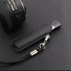 YOOZ RICHILLリッチル互換 黒 レザーケース ストラップ型カバーケース