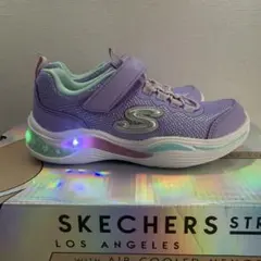 新品　SKECHERS スケッチャーズ　POWER PETALS 光る靴 17㌢のサムネイル