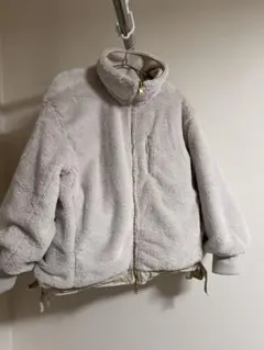 リバーシブル　フリースジャケット ベージュ