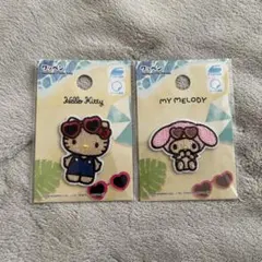 ダイソー 日焼けワッペン Sanrio キティ マイメロ