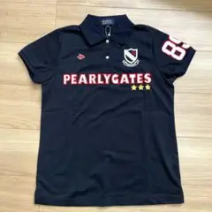 【新品　1】パーリーゲイツ　PEARLY GATES ポロシャツ　黒　ゴルフ