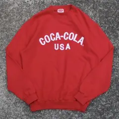 90's COCA-COLA USA オフィシャルもの 大きめ 古着 スウェット