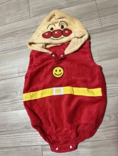 アンパンマン なりきりロンパース 80〜90cm フリース フード付き