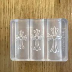 ネイルパーツ クロスモールド　十字架　デカパーツ　シリコンモールド　クロム