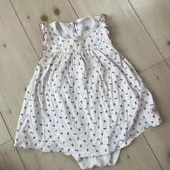 PETIT BATEAU 花柄ロンパース 12M