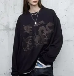 ENDER PRODUCTS スーベニア刺繍 ビッグシルエットポンチスウェット