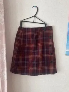 【美品】ハニーズ Honeys チェック柄 台形ミニスカート Sサイズ