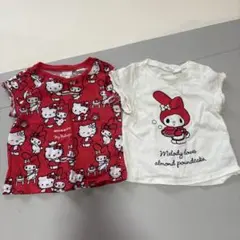 ハローキティ マイメロディ Tシャツ 6M