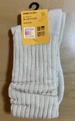 UNIQLO ヒートテック　ルーズソックス　23-25センチ　ナチュラル