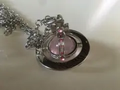 値下 ヴィヴィアンウエストウッド スモールオーブネックレスシルバーピンク